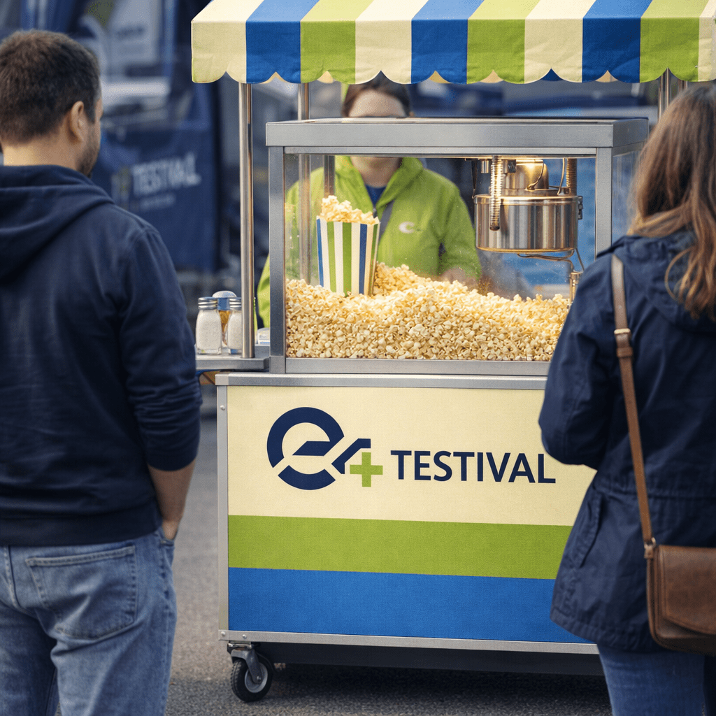 Popcorn stand on Public Days